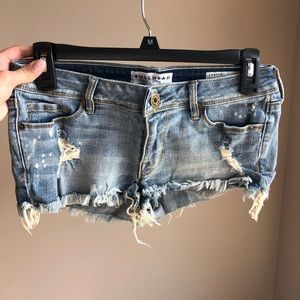 {Bullhead} Destroyed Denim Shorts